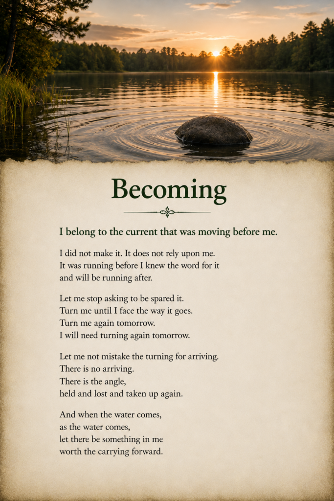 Prayer card of "Becoming" by Eliyahu Ner HaDarshan.